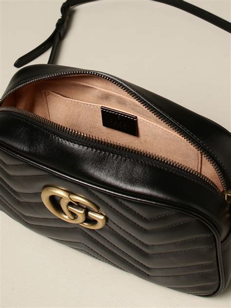 gucci nera pelle cuore|Borse Gucci in Pelle Nero .